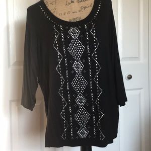 Black top with detail